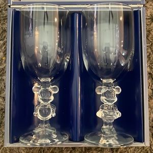 Mickey and Minnie Pair Glass Set